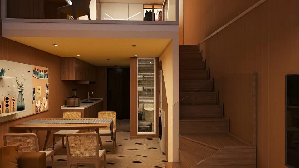 Contemporary Loft Room
